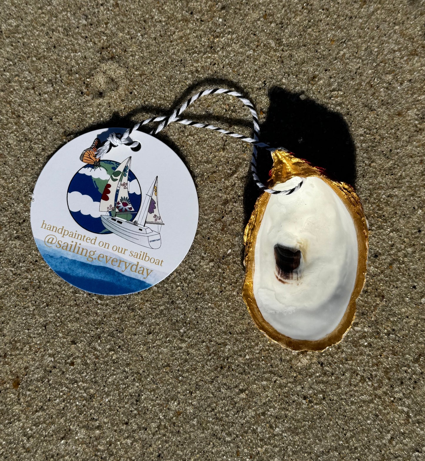 “Hank” Santa Pirate Oyster Ornament