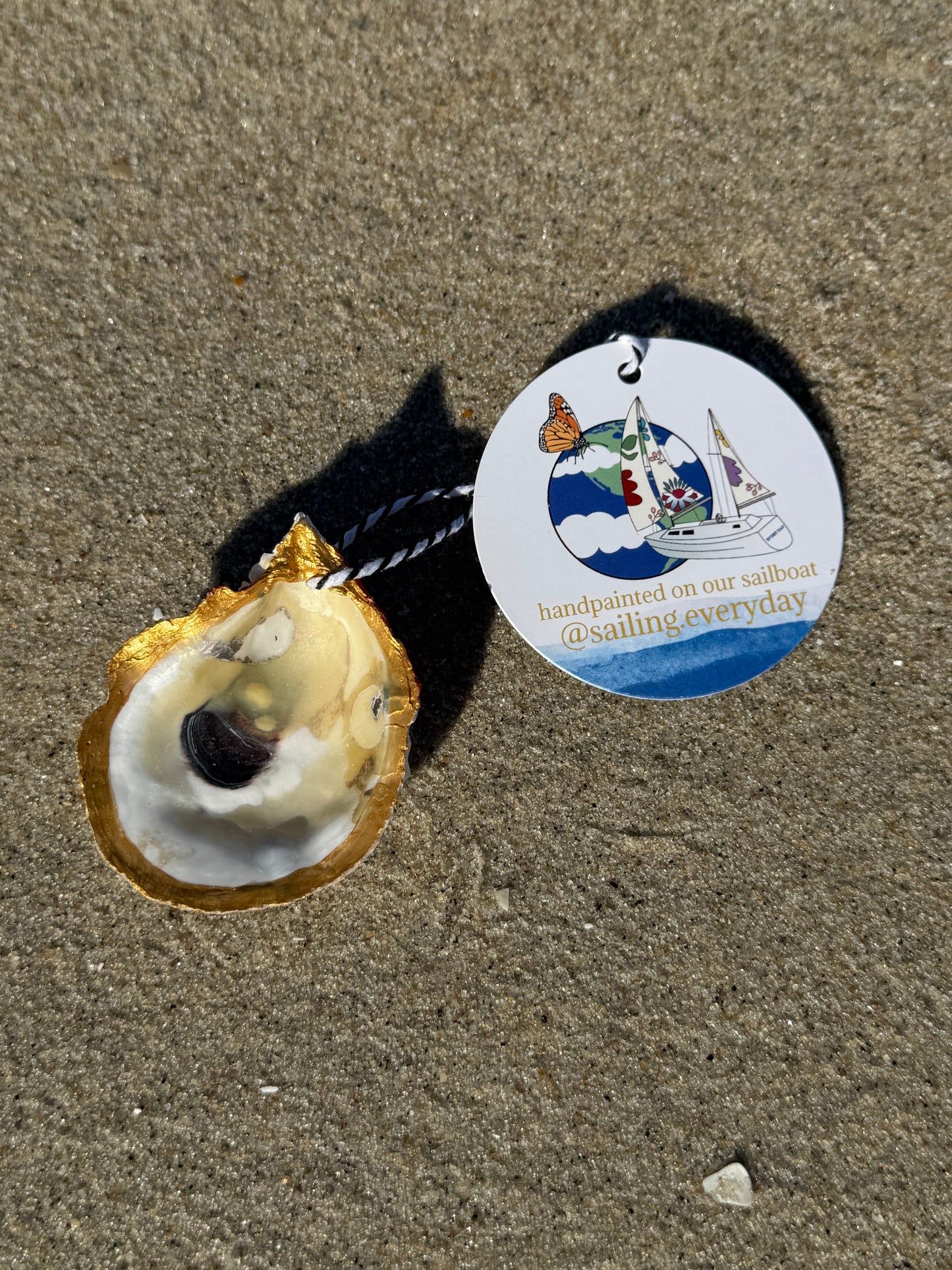 “Andrew” Santa Pirate Oyster Ornament