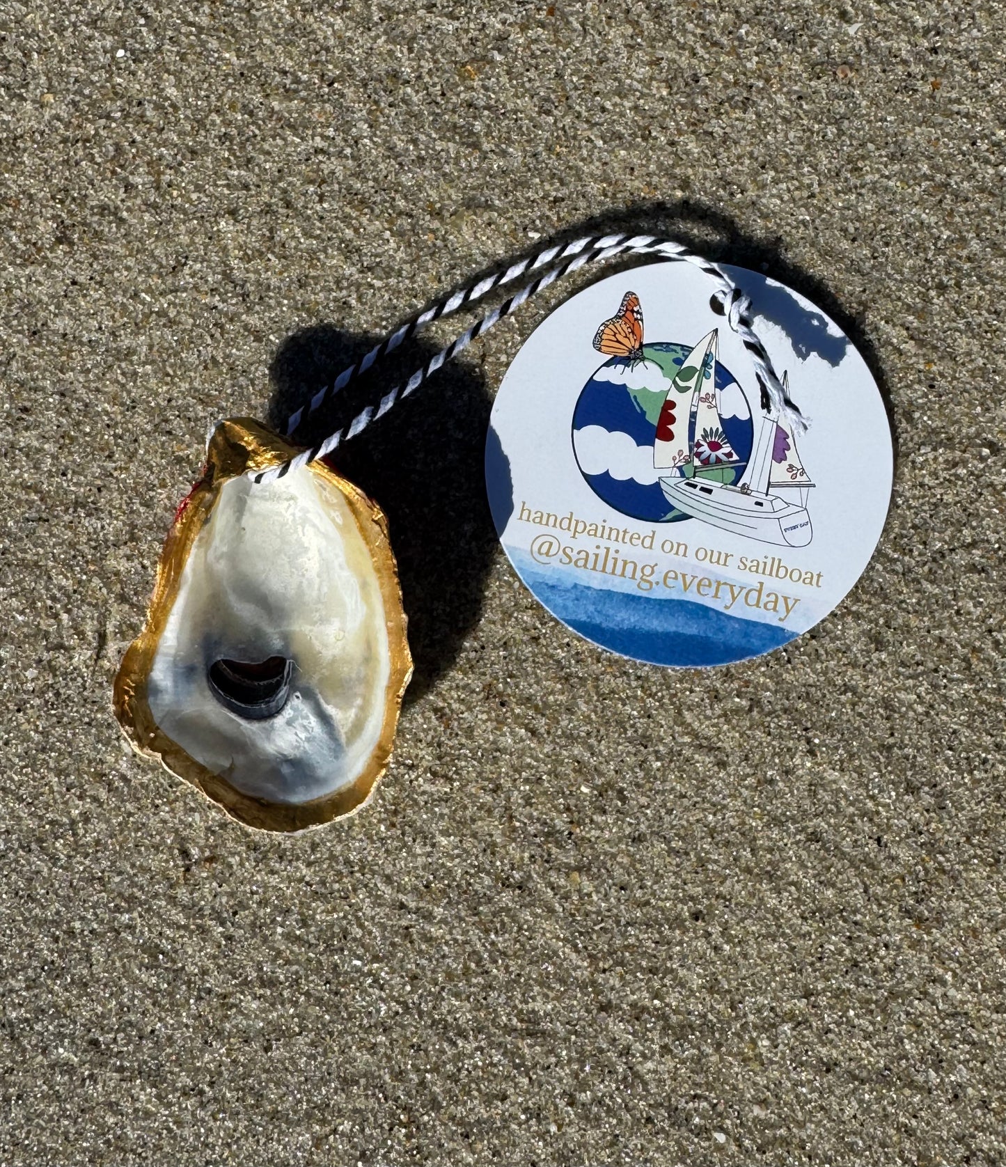 “Cole” Santa Pirate Oyster Ornament