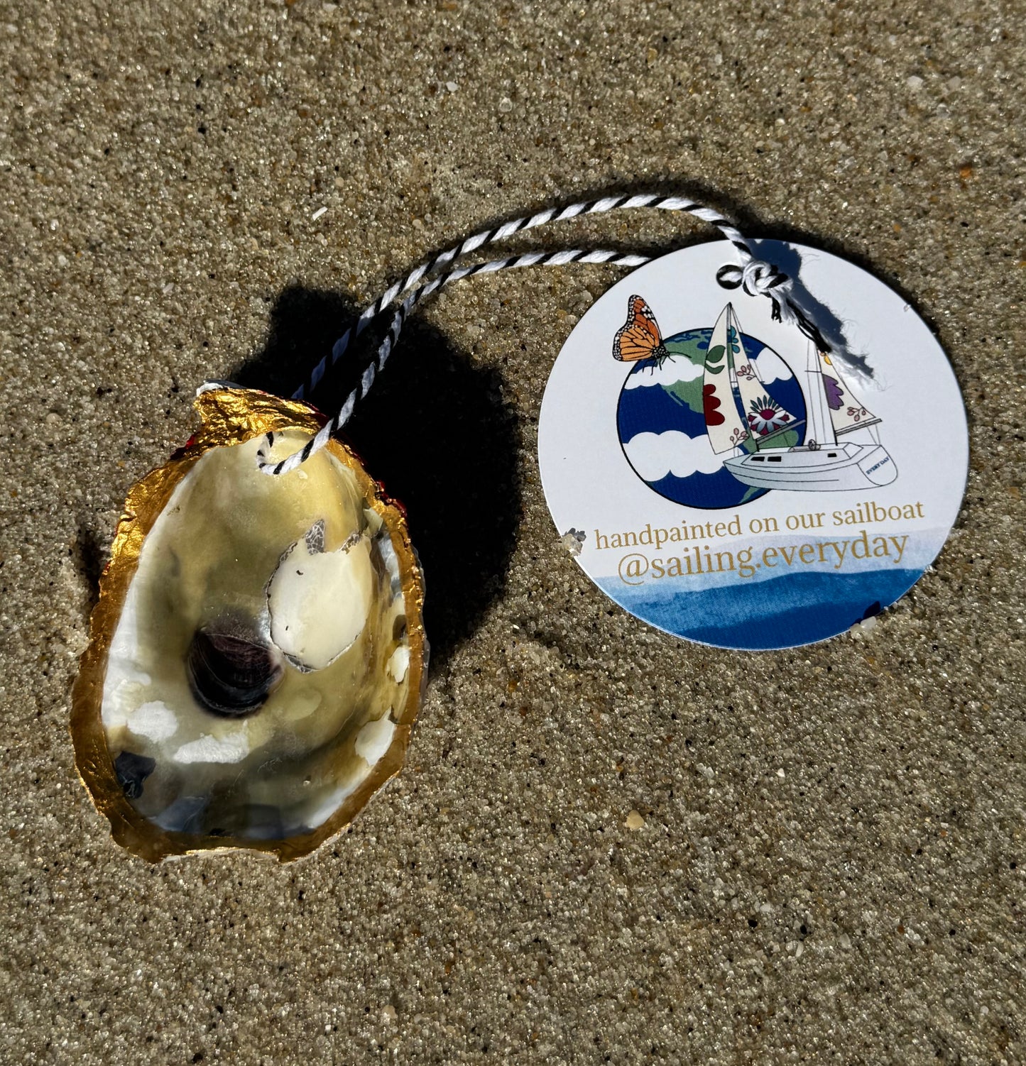 “Tommy” Santa Pirate Oyster Ornament