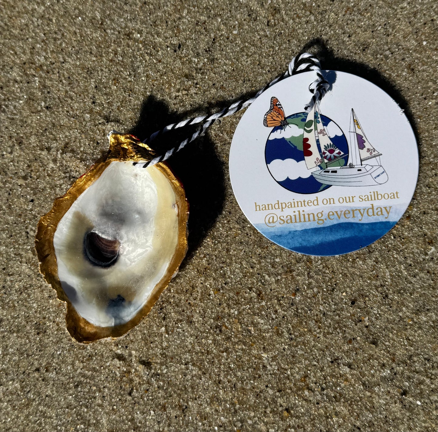 “Patrick” Santa Pirate Oyster Ornament