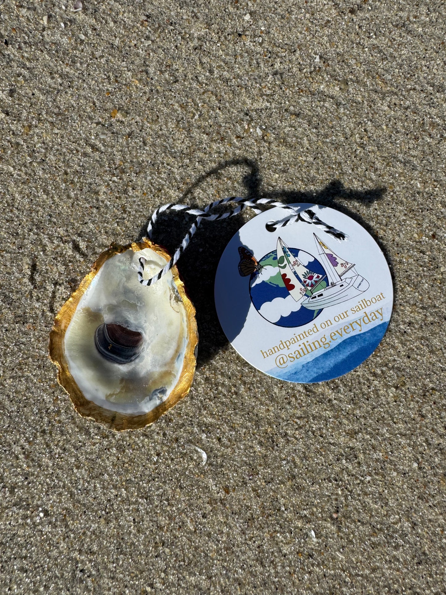 “Colin” Santa Pirate Oyster Ornament