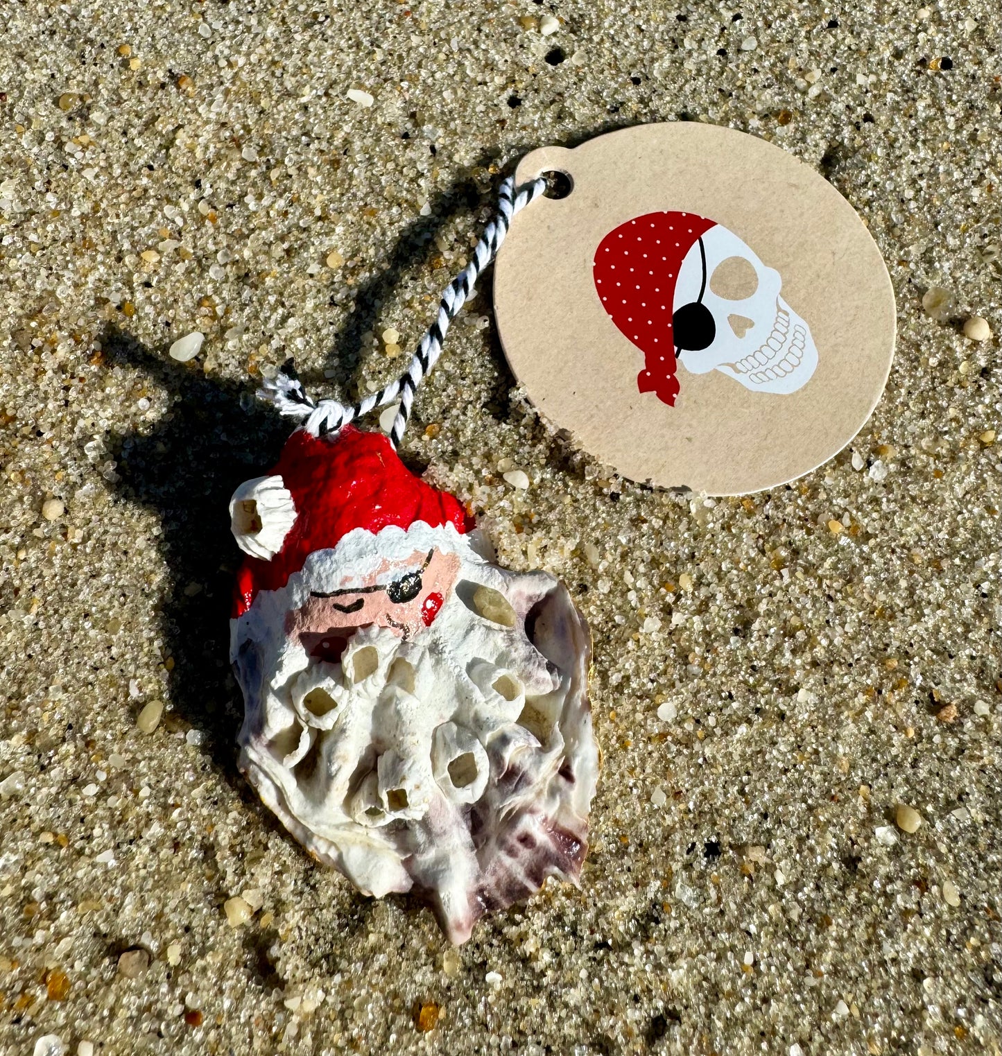 “Davey Jones” Santa Pirate Oyster Ornament