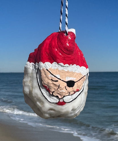 “Tommy” Santa Pirate Oyster Ornament