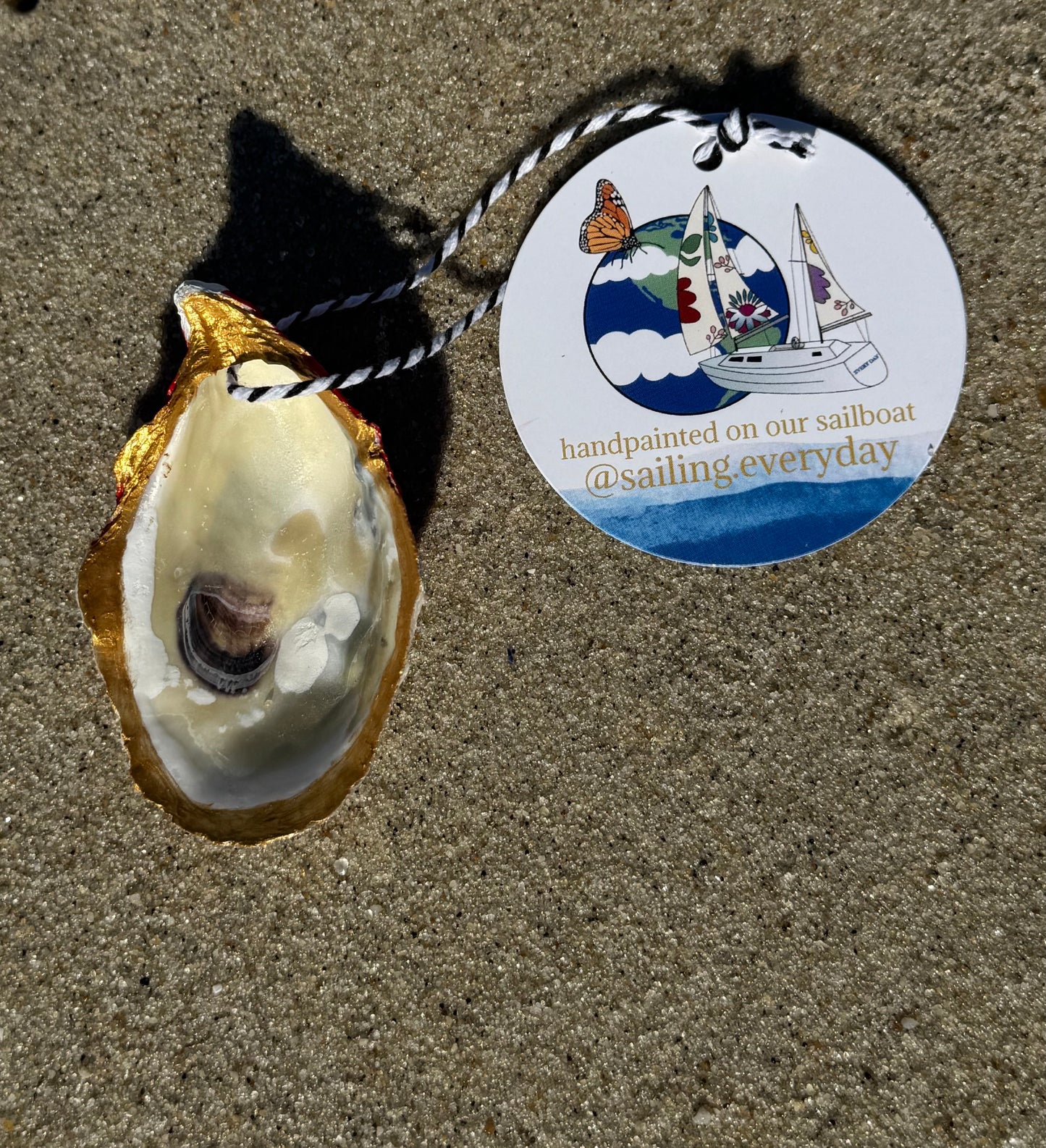 “Murphy” Santa Pirate Oyster Ornament