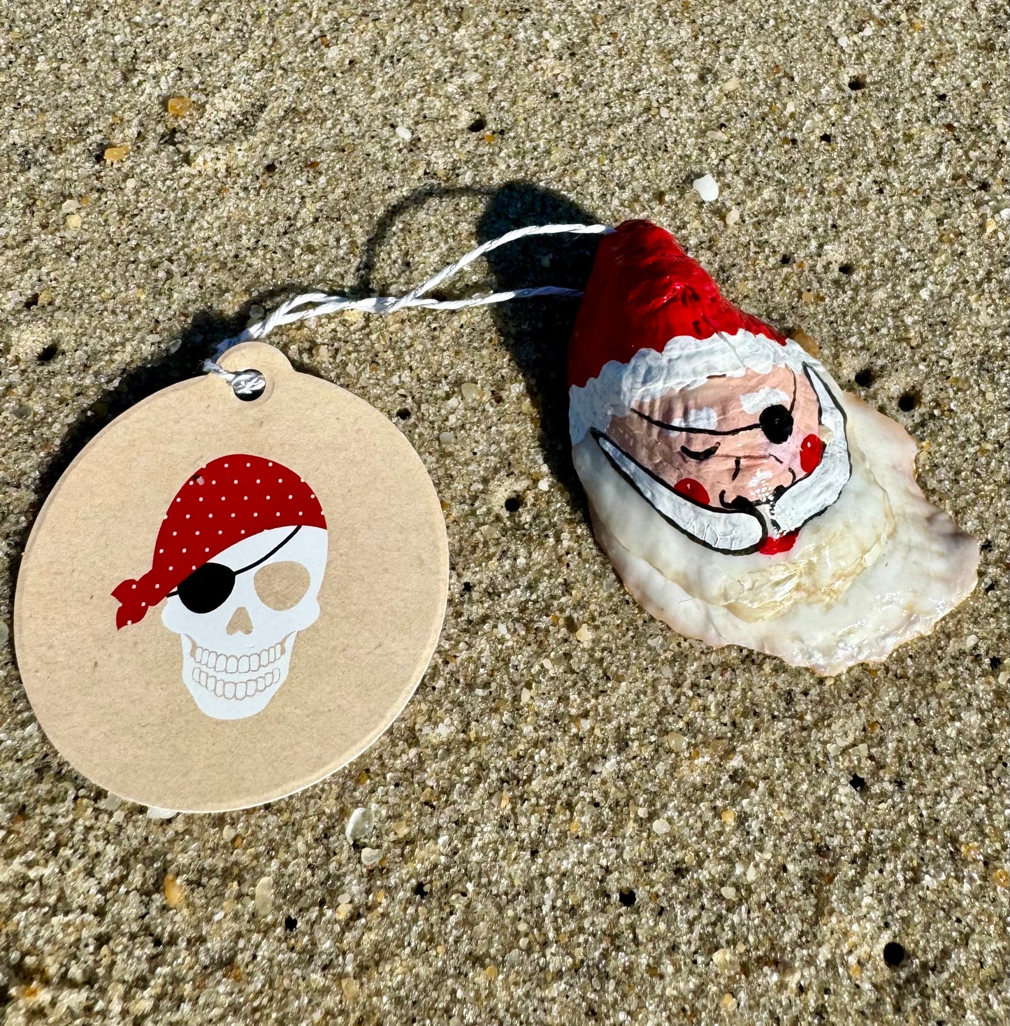 “Ken” Santa Pirate Oyster Ornament