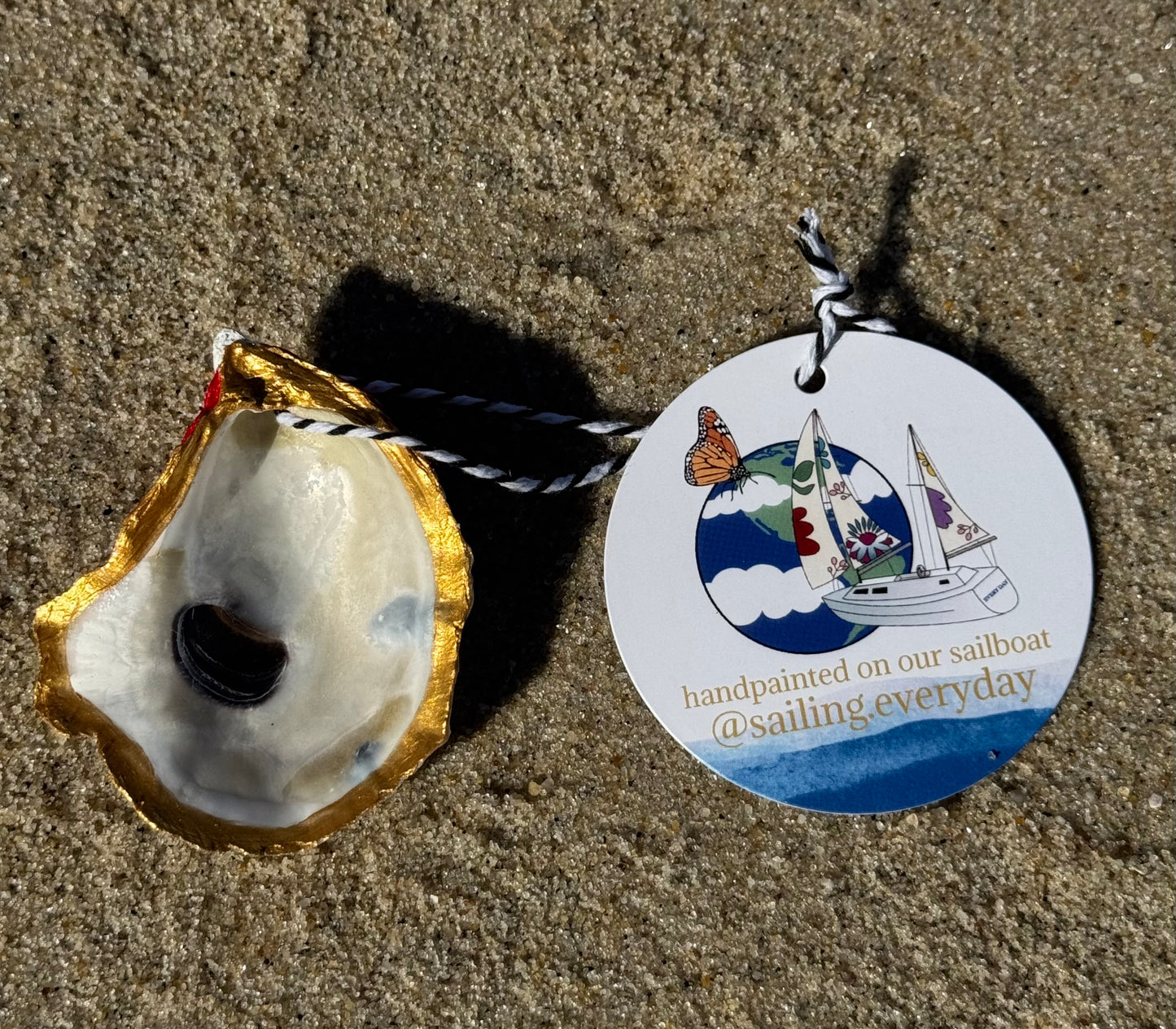 “Silas” Santa Pirate Oyster Ornament
