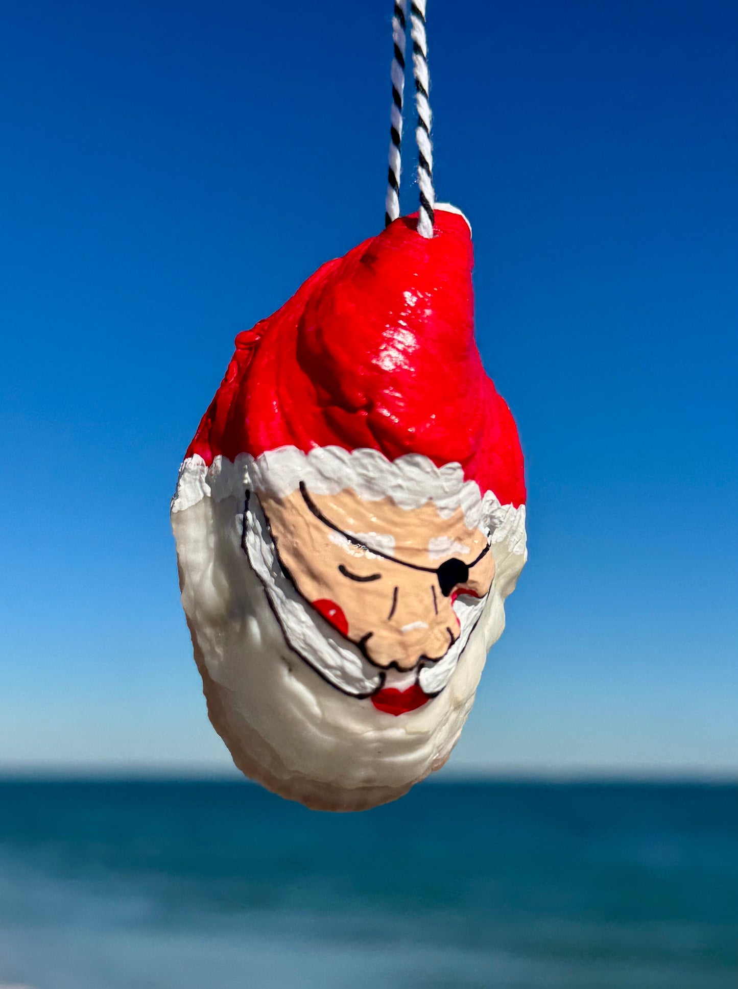 “Murphy” Santa Pirate Oyster Ornament