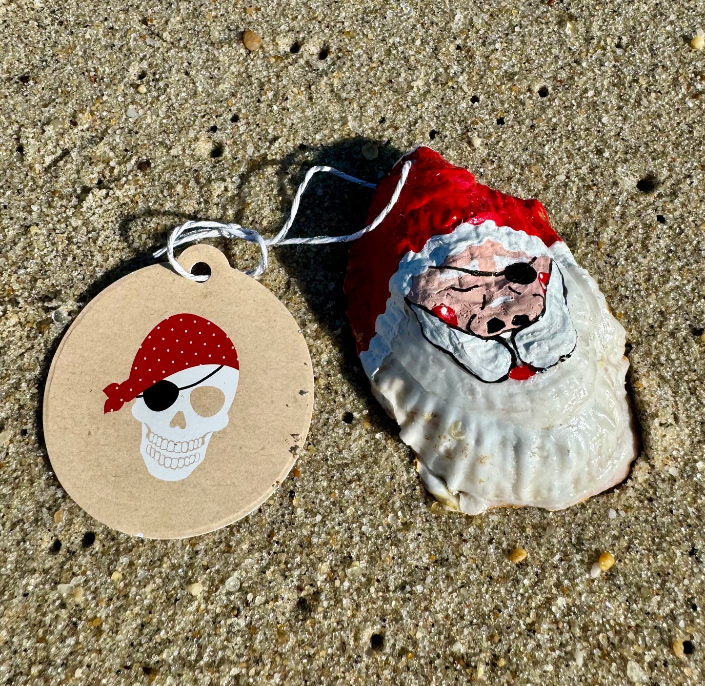 “Walter” Santa Pirate Oyster Ornament