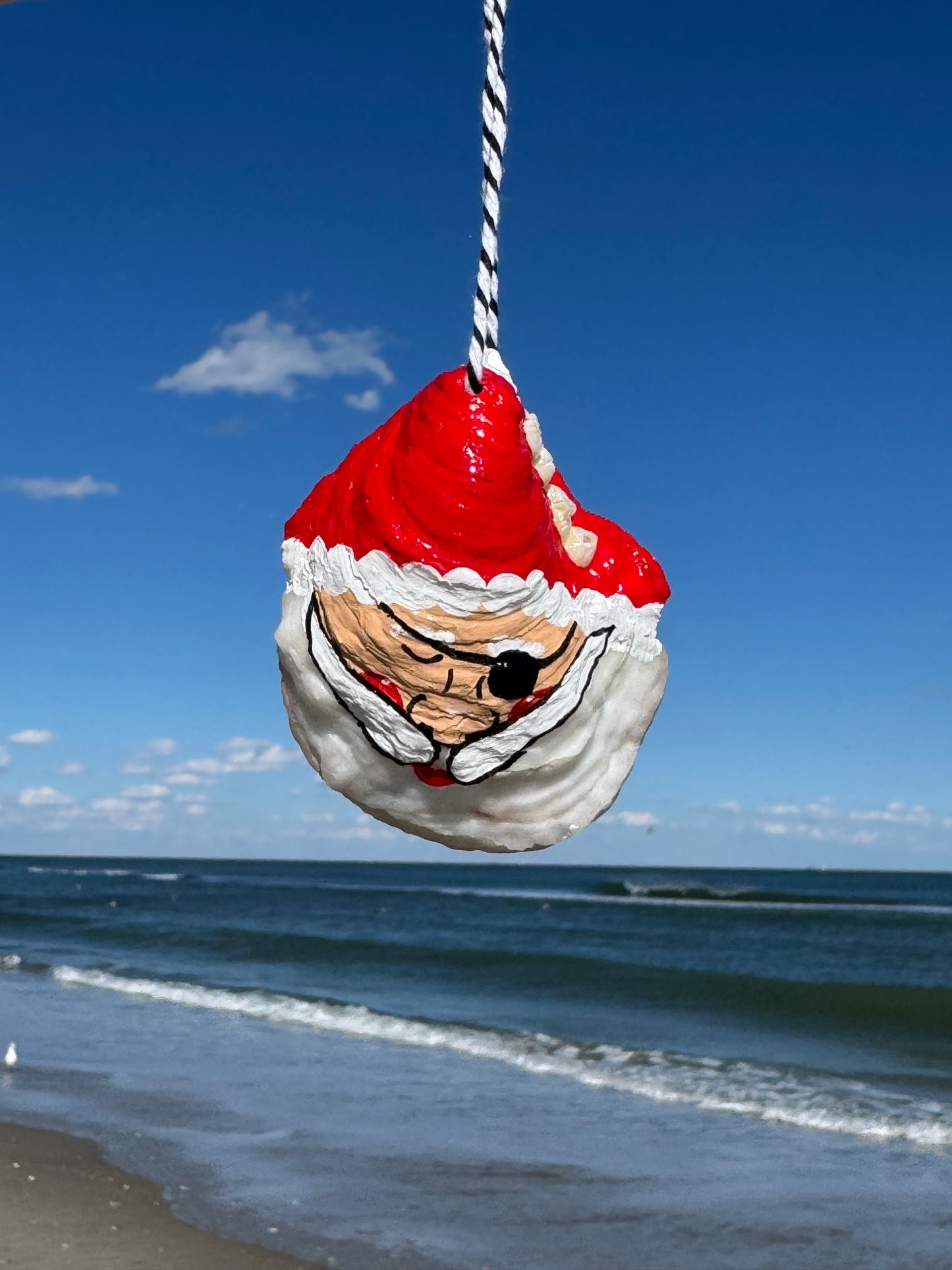 “Andrew” Santa Pirate Oyster Ornament