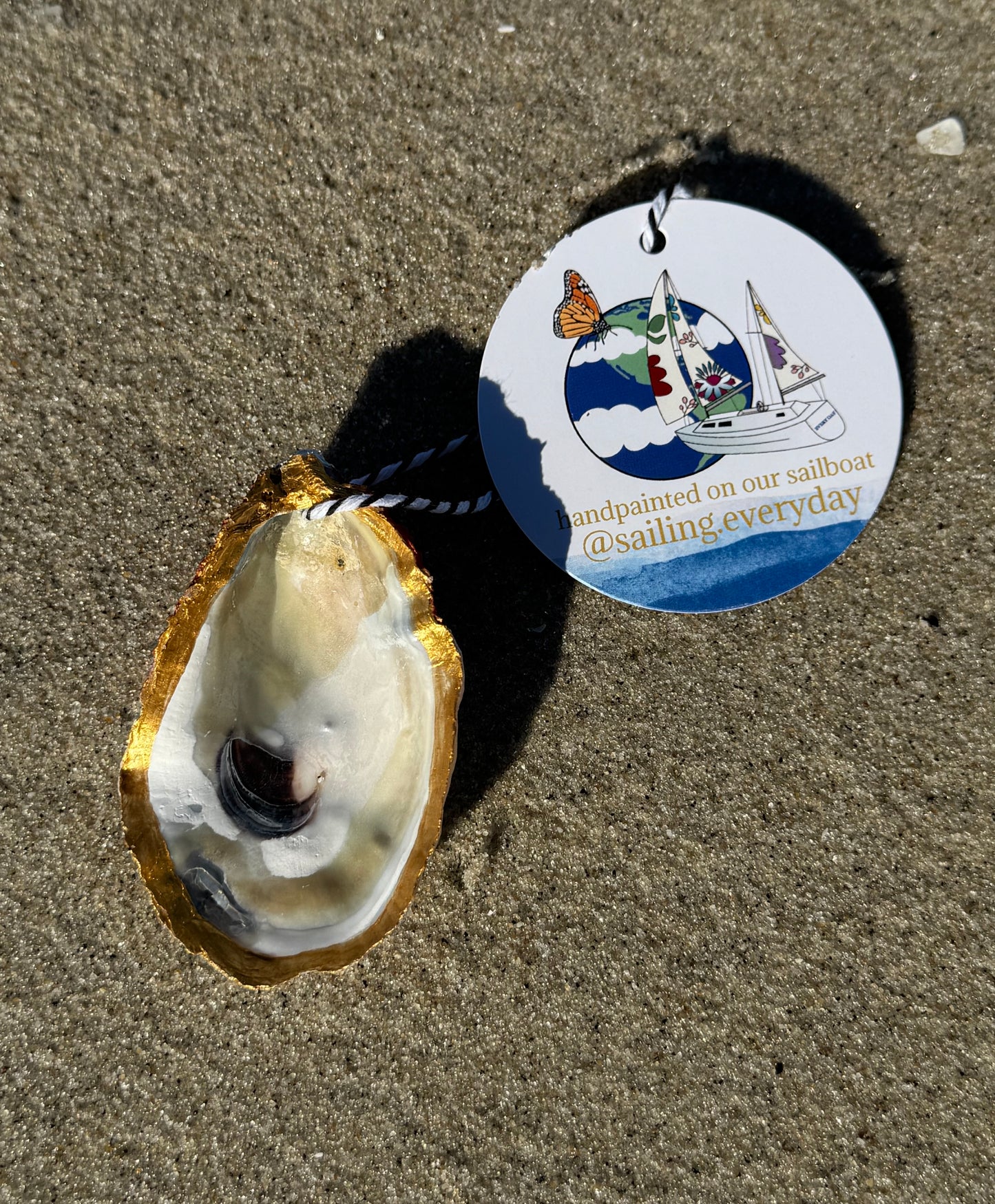 “Jonathan” Santa Pirate Oyster Ornament