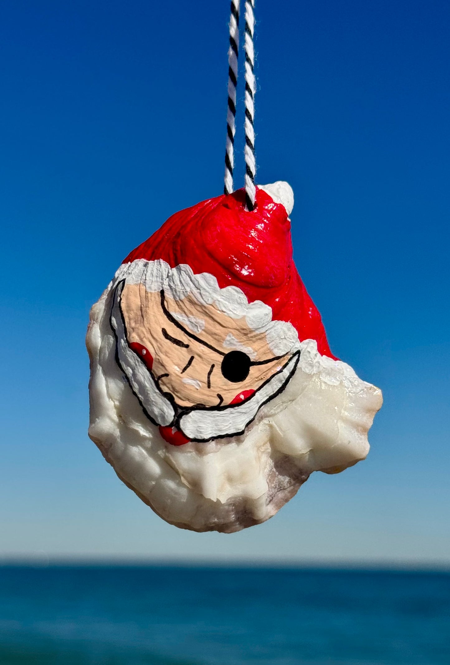 “Silas” Santa Pirate Oyster Ornament