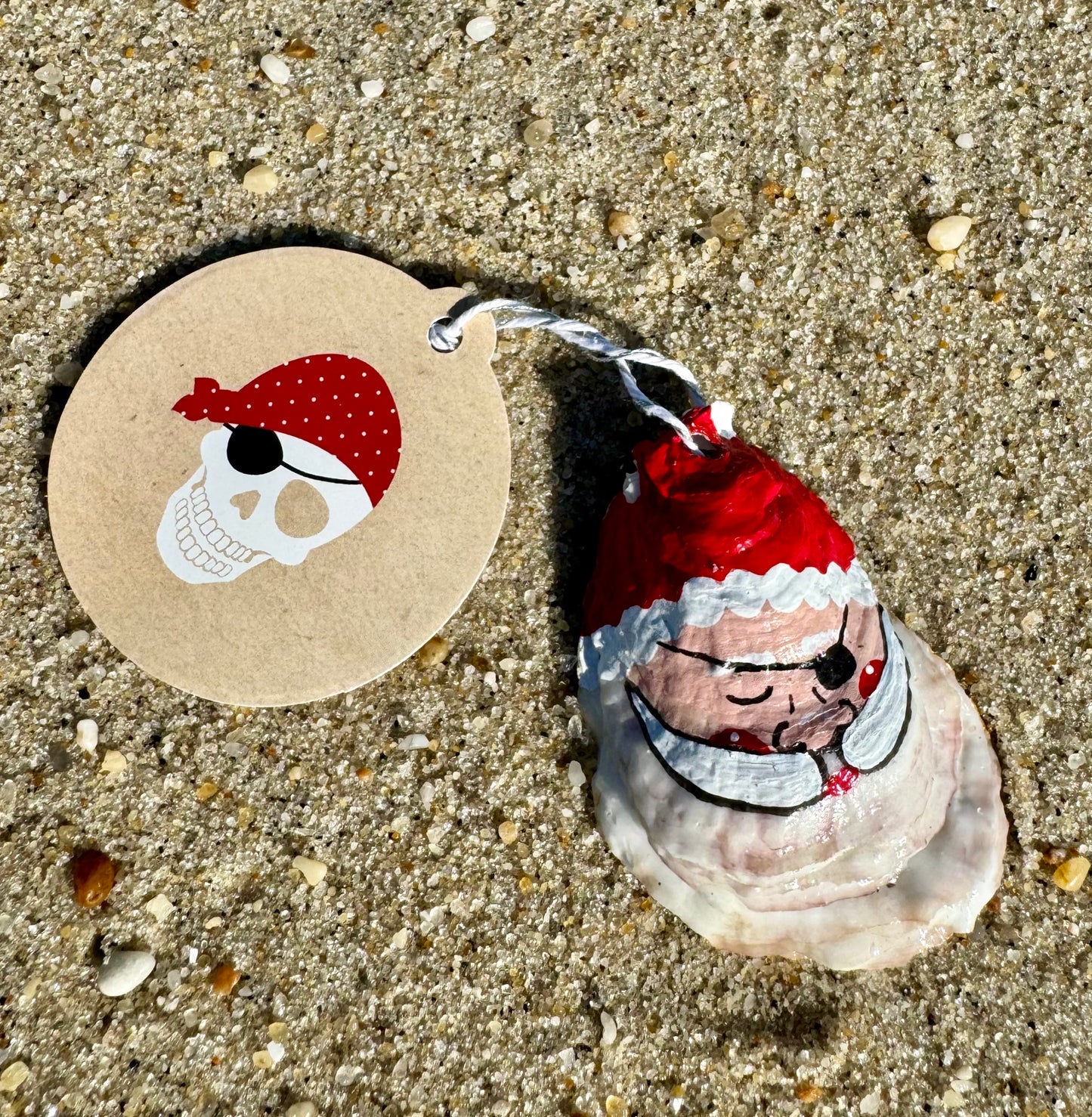 “Jimmy” Santa Pirate Oyster Ornament