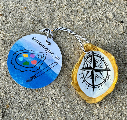 “Compass” Oyster Ornament