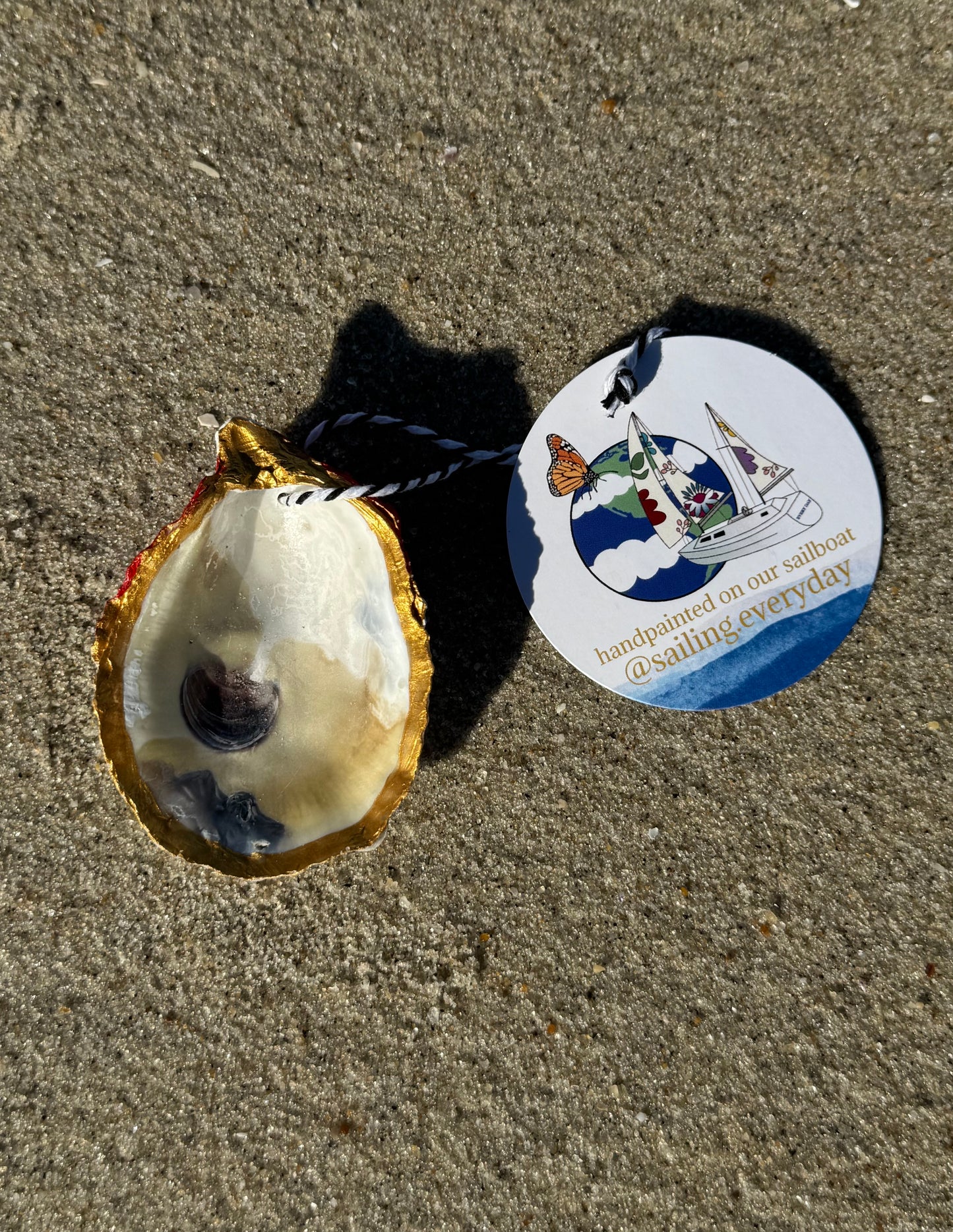 “Quinton” Santa Pirate Oyster Ornament