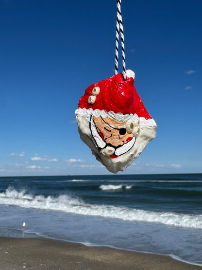 “Frank” Santa Pirate Oyster Ornament