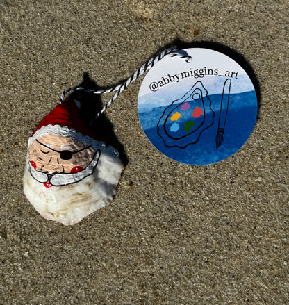 “Howard” Santa Pirate Oyster Ornament