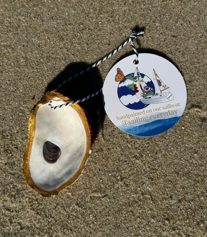 “Dalton” Santa Pirate Oyster Ornament