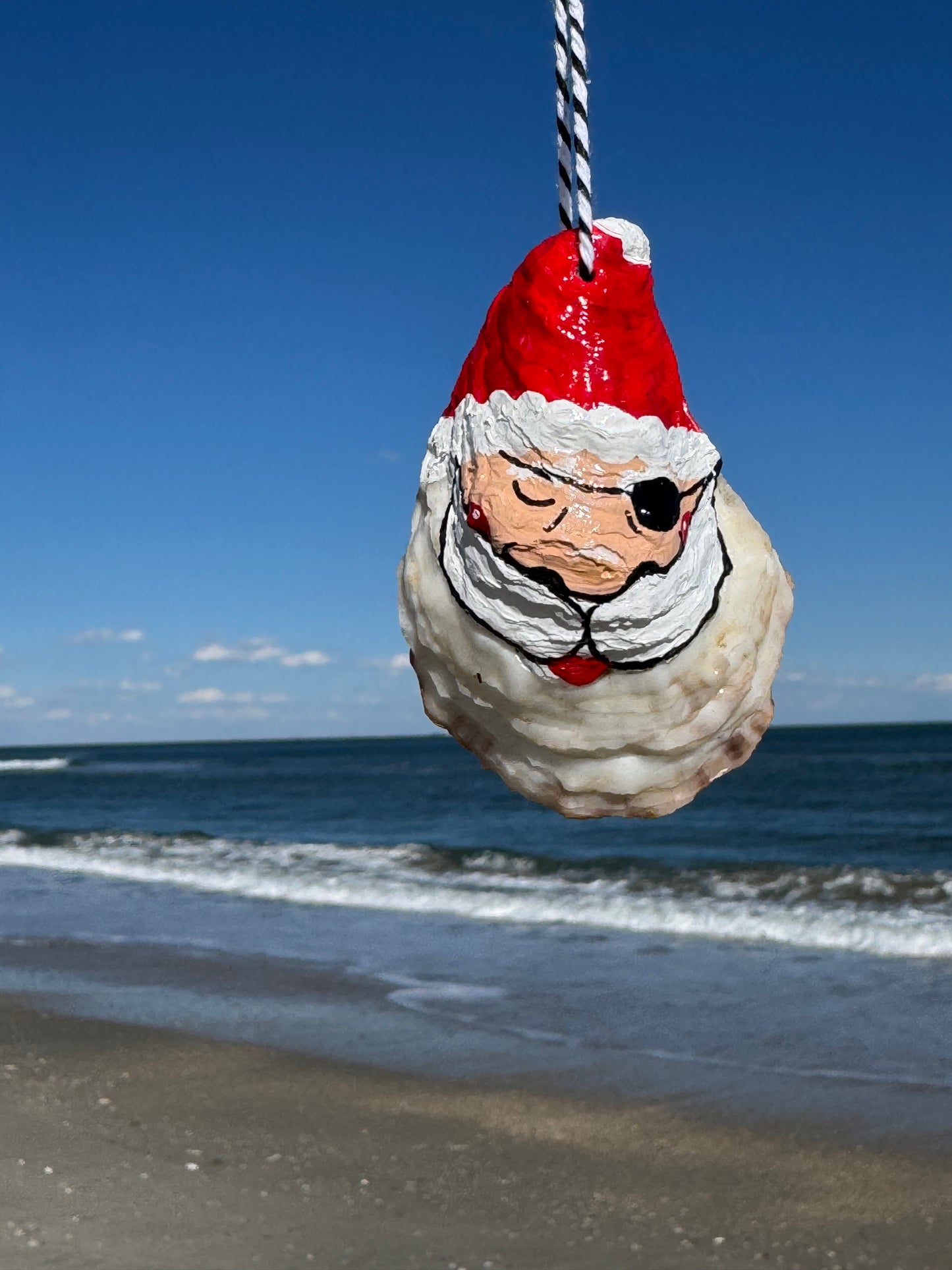 “Jack” Santa Pirate Oyster Ornament