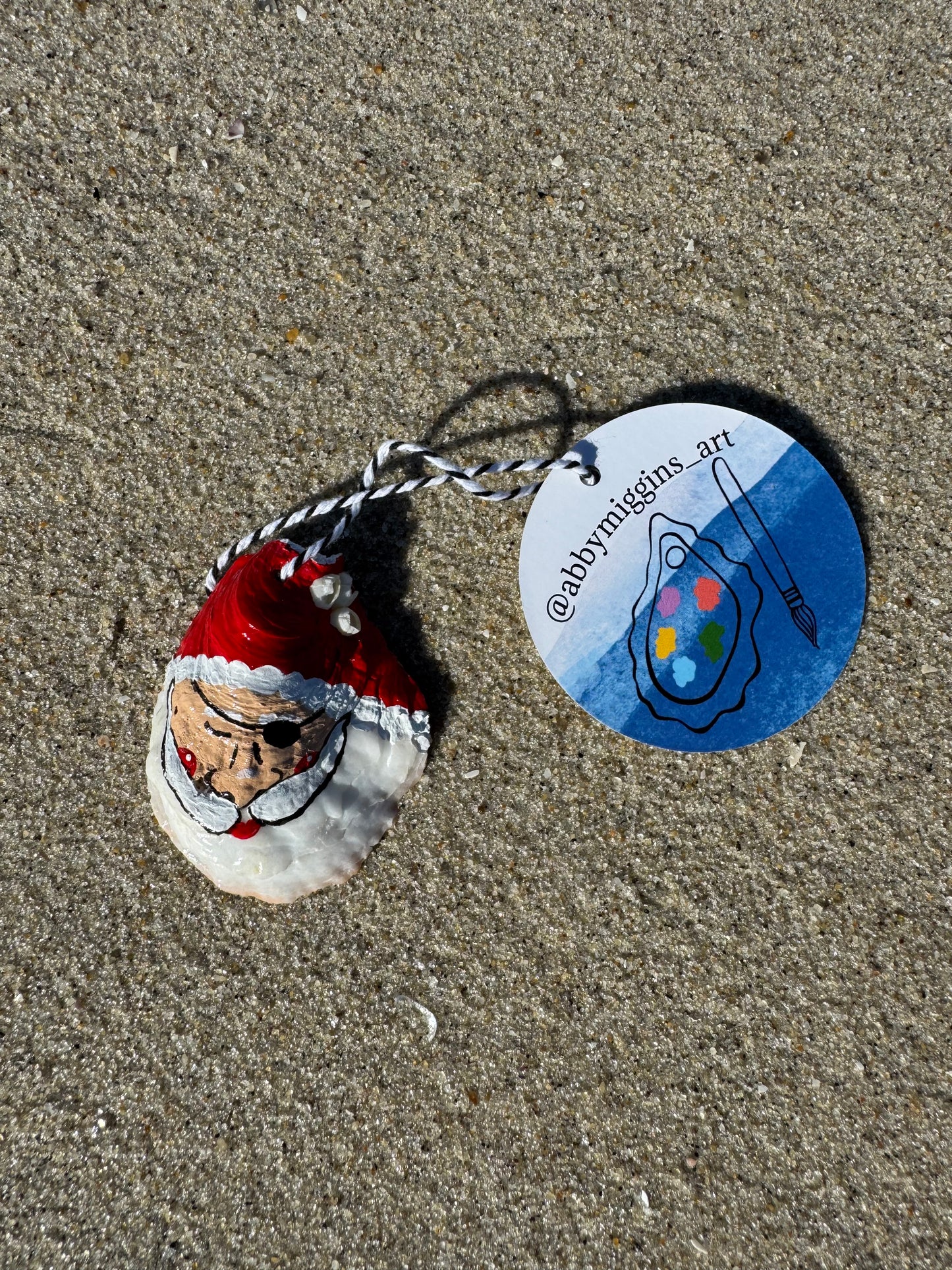 “Colin” Santa Pirate Oyster Ornament