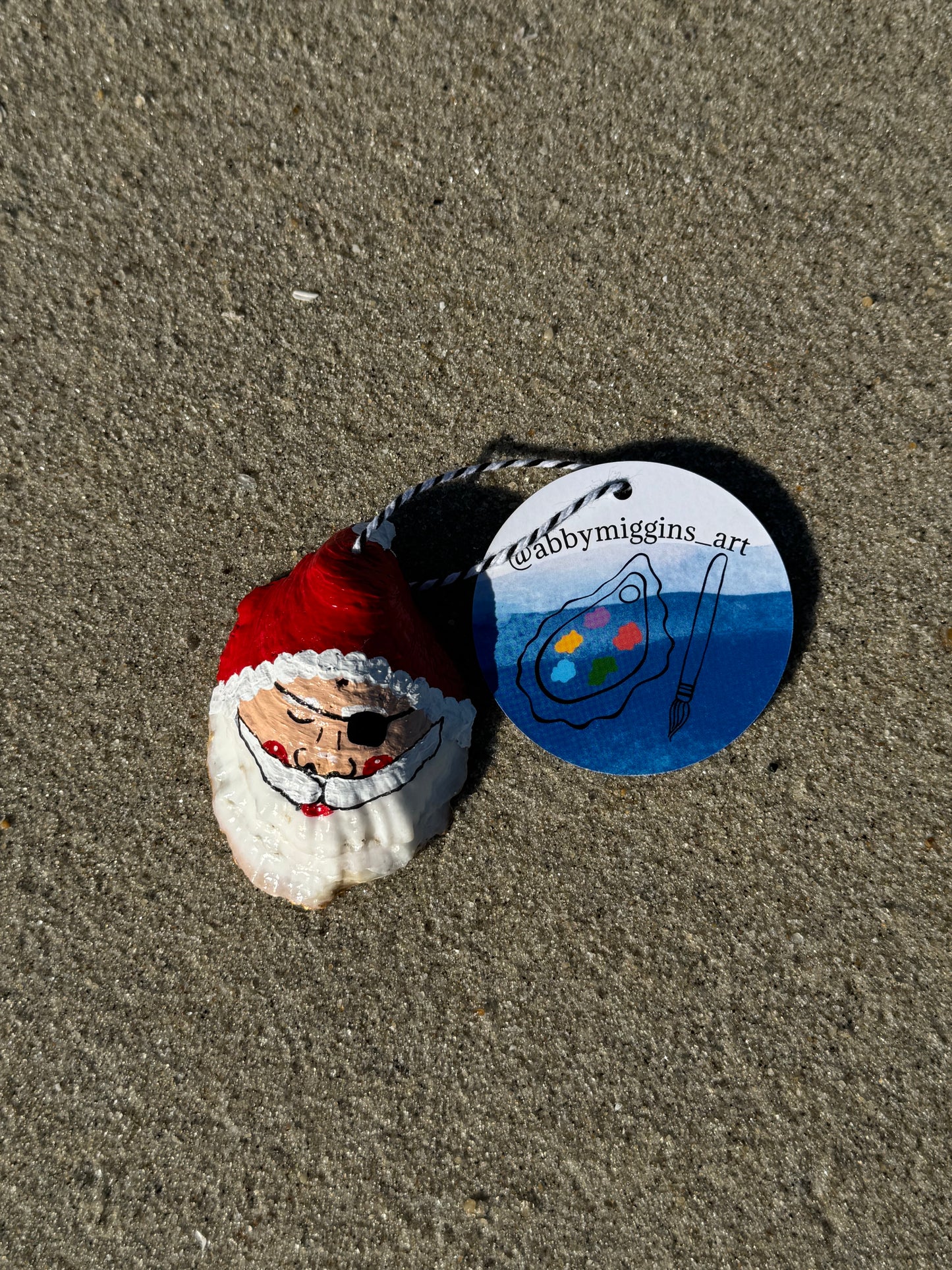 “Sid” Santa Pirate Oyster Ornament
