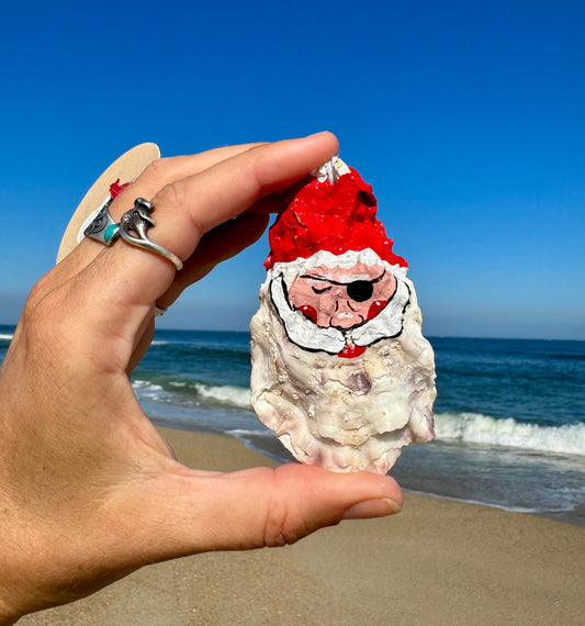 “Bob” Santa Pirate Oyster Ornament