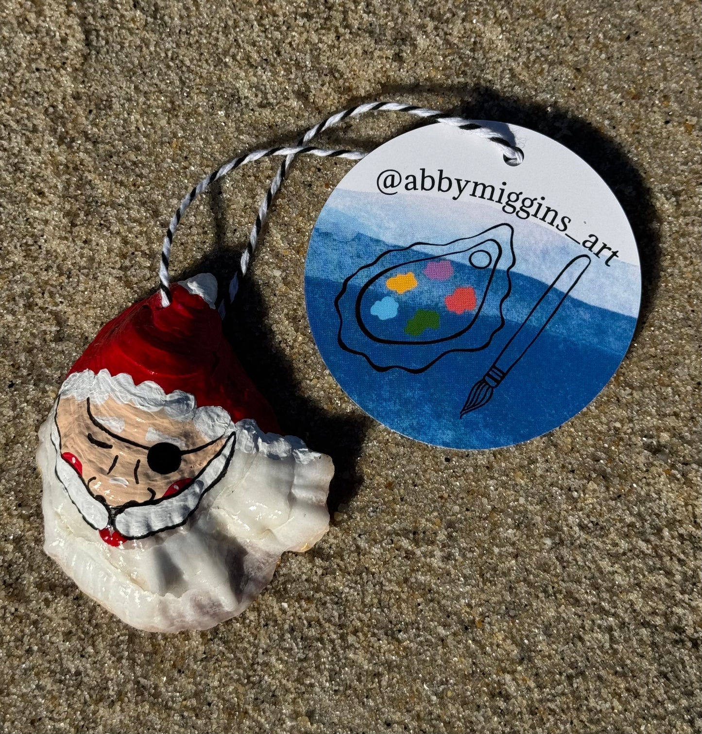 “Silas” Santa Pirate Oyster Ornament