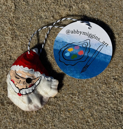 “Silas” Santa Pirate Oyster Ornament