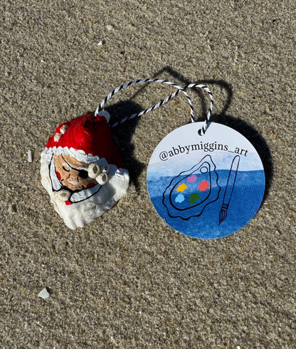 “Frank” Santa Pirate Oyster Ornament