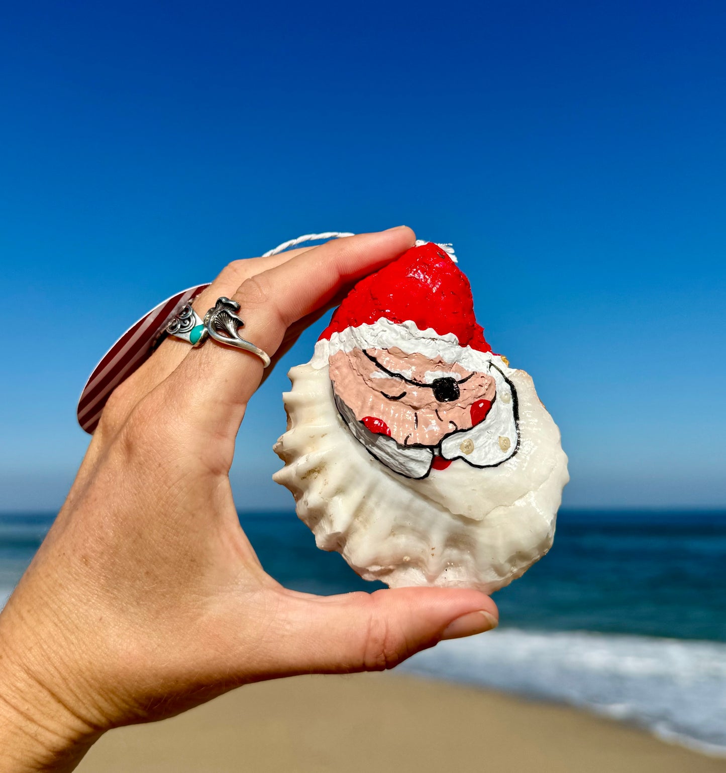 “Fred” Santa Pirate Oyster Ornament