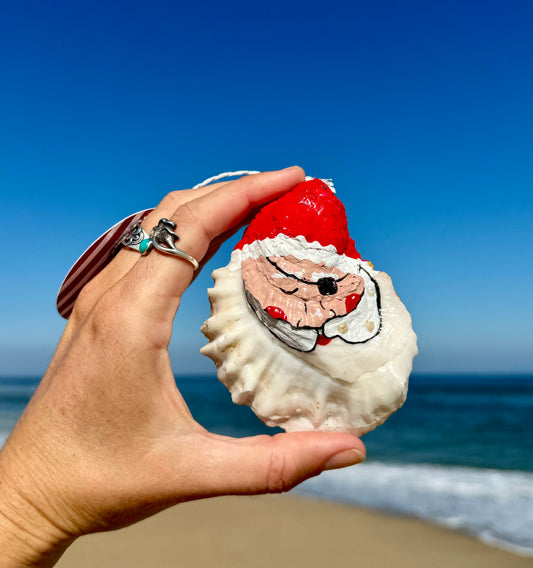 “Fred” Santa Pirate Oyster Ornament