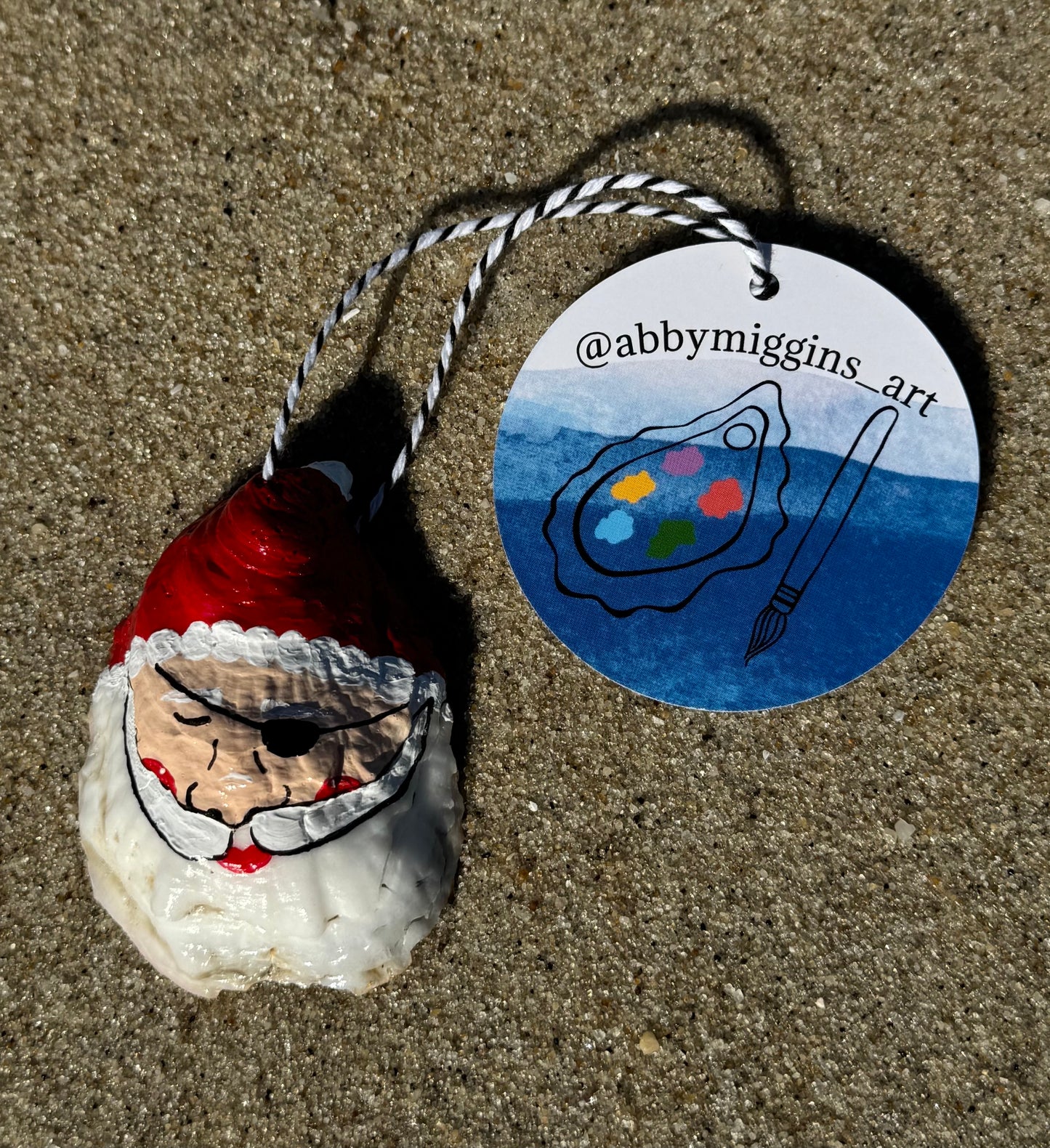 “Tommy” Santa Pirate Oyster Ornament