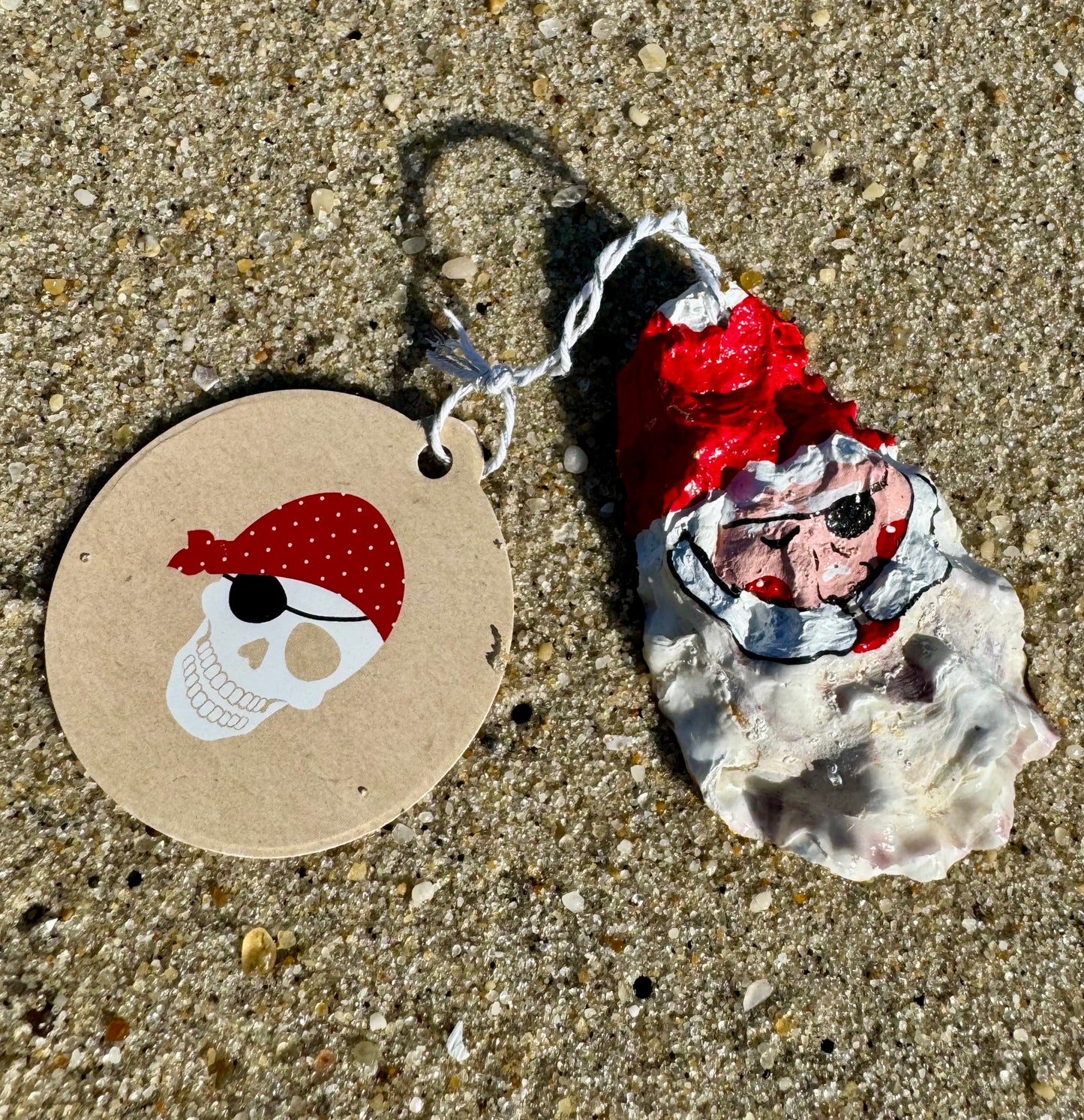 “Bob” Santa Pirate Oyster Ornament