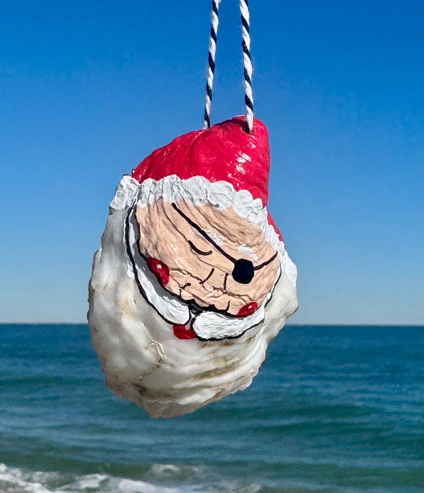 “Howard” Santa Pirate Oyster Ornament