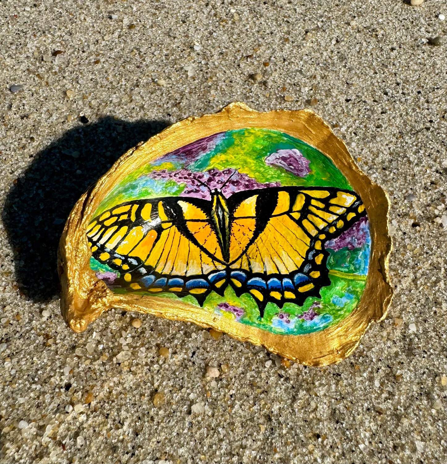 “Eastern Tiger Swallowtail” Oyster Shell