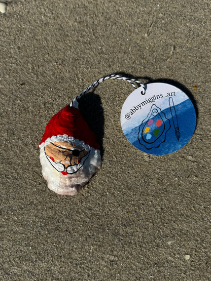 “Dimitri” Santa Pirate Oyster Ornament