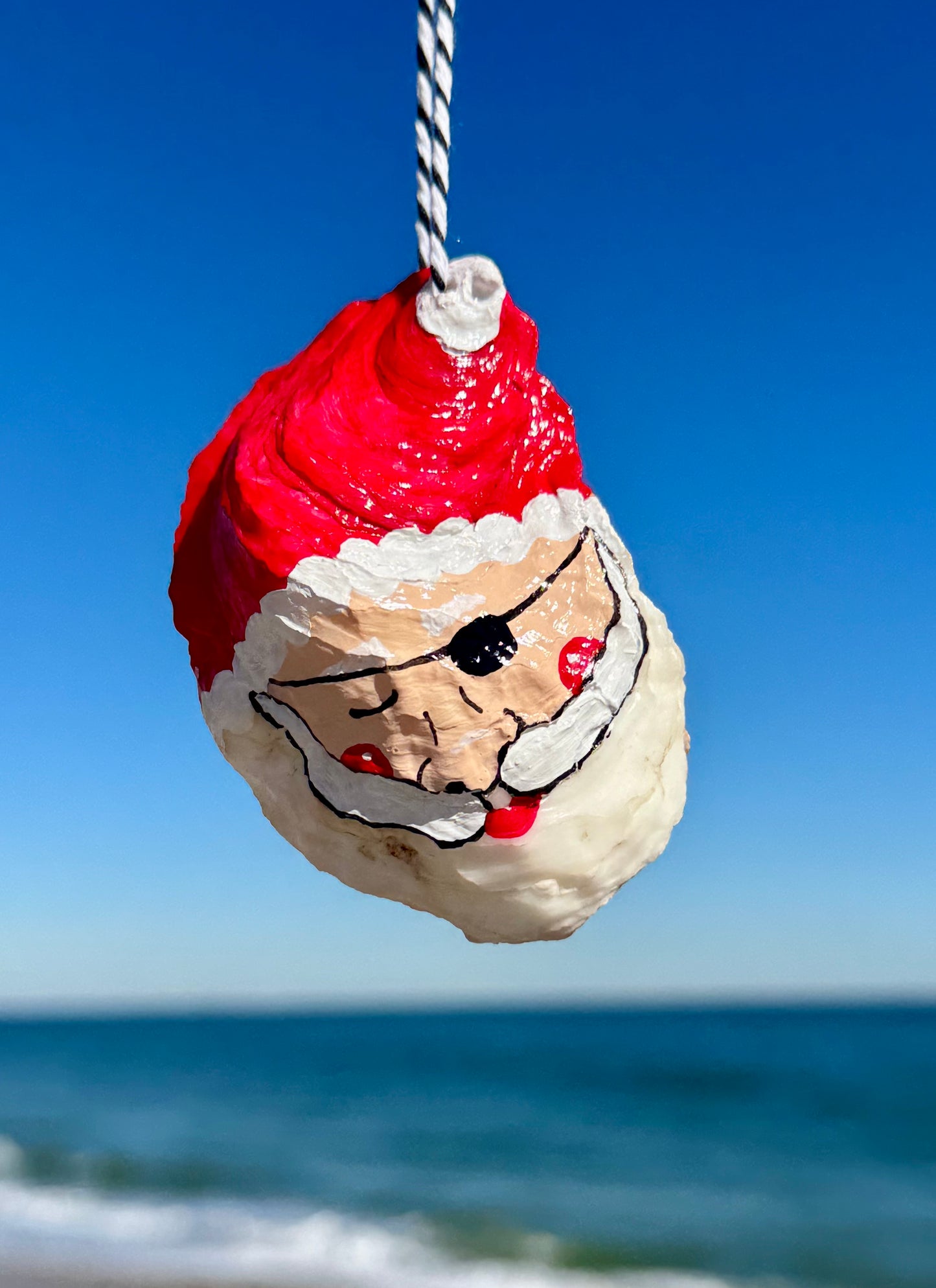 “Dalton” Santa Pirate Oyster Ornament
