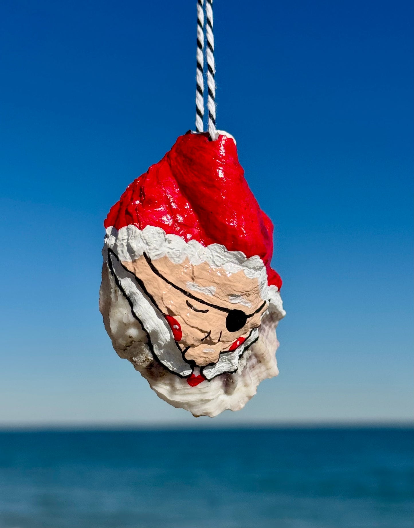 “Michael” Santa Pirate Oyster Ornament