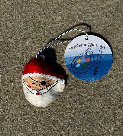 “Christopher” Santa Pirate Oyster Ornament