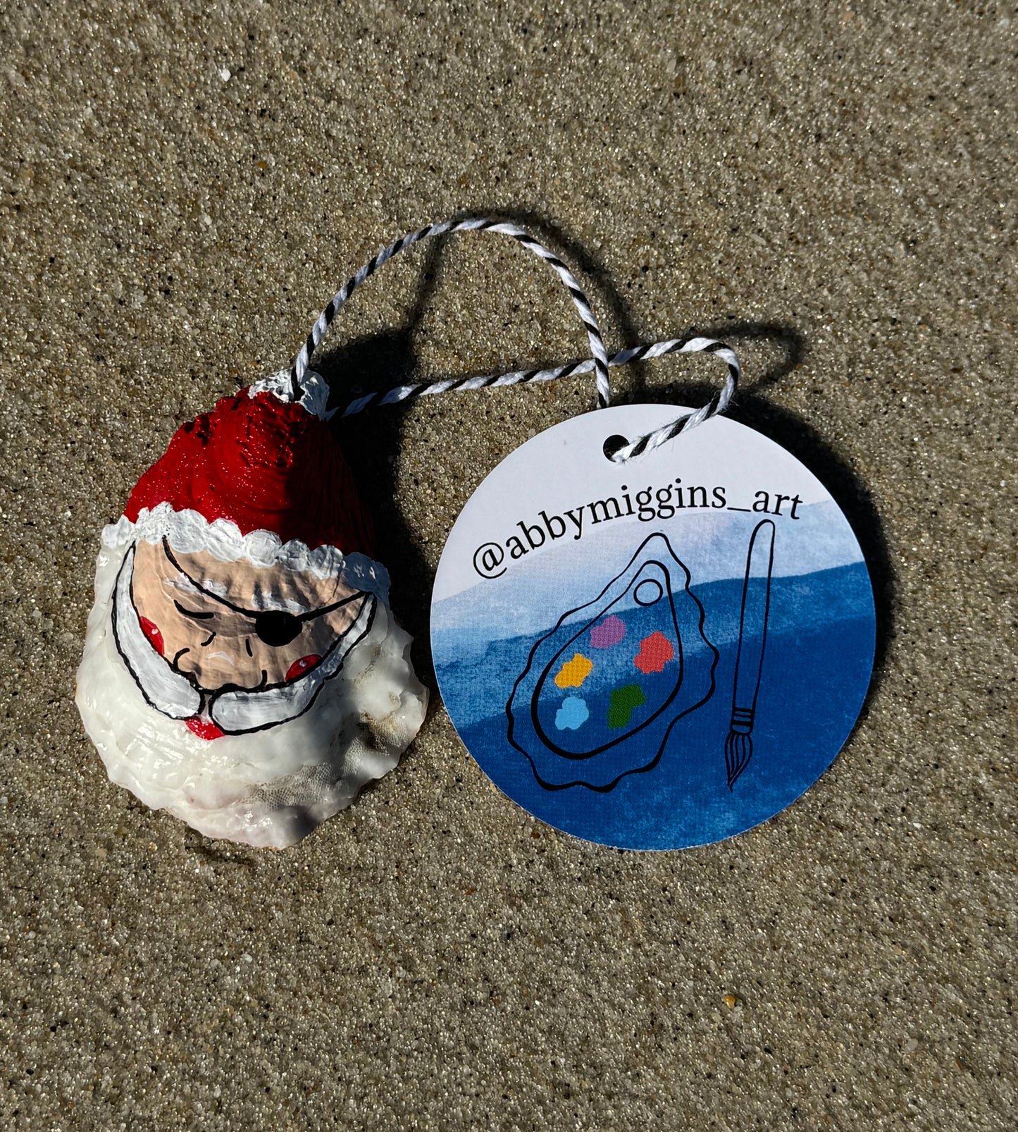 “George” Santa Pirate Oyster Ornament