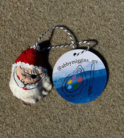 “George” Santa Pirate Oyster Ornament