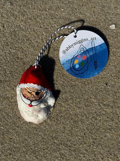“Jonathan” Santa Pirate Oyster Ornament