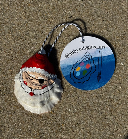 “Jerry” Santa Pirate Oyster Ornament