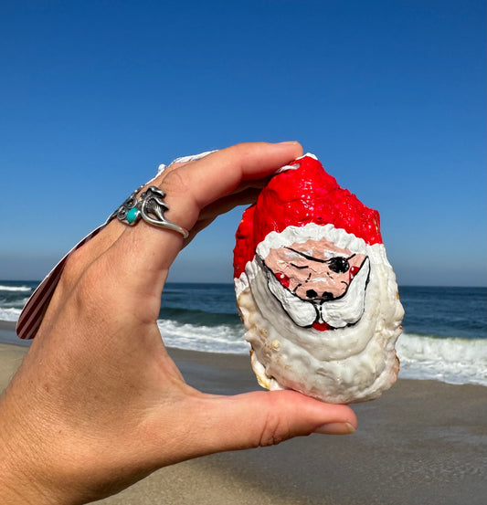 “Walter” Santa Pirate Oyster Ornament